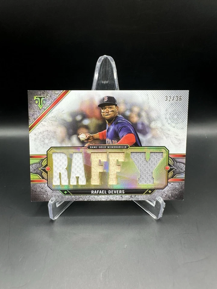 2024 Topps Triple Threads Rafael Devers #TTR-RD Patch - /36 - Red Sox - Image 1 of 2