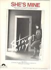 STEVE PERRY "SHE'S MINE" SHEET MUSIC-PIANO/VOCAL/GUITAR/CHORDS-JOURNEY-1984-NEW!
