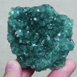 B5762 -174g Rare Green Cube Fluorite Crystal cluster Mineral Specimen Healing - Picture 1 of 11