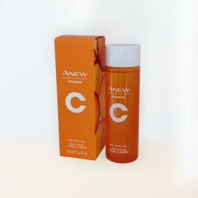 Avon ANEW VITAMINA C ACEITE CORPORAL SECO Hidrata Instantáneamente Ilumina la Piel 3.4 fl oz Foto 1 de 4