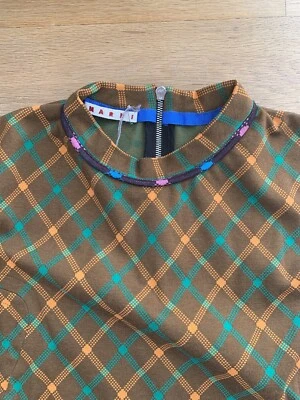 Топ Marni с длинным рукавом с бриллиантами табачный коричневый размер 42 IT - Изображение 1 из 4