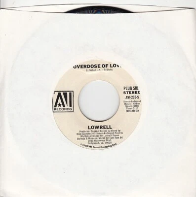 Lowrell - Overdose Of Love / Smooth & Wild 7" promotional 45 - Image 1 of 4