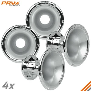 4x PRV Audio WGP14-50 Cromo Plata 2" Guía de onda de salida 2 pulgadas Controlador 4 bocinas de pernos - Imagen 1 de 9