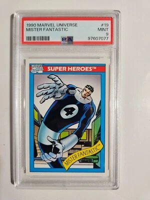 Marvel Universe Impel Mr Fantastic #19 1990 PSA 9 - Image 1 of 2
