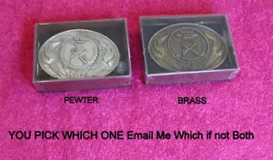 1987 (Tenth Pan American Games) BELT BUCKLE(s) Exc IOB (Pewter or Brass U Pick) - Picture 1 of 3