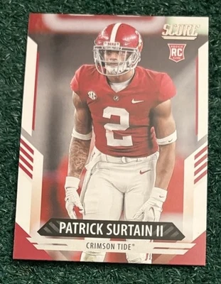 PATRICK SURTAIN II - ALABAMA - 2021 SCORE ROOKIE CARD # 340 - DENVER BRONCOS NFL - Image 1 of 3