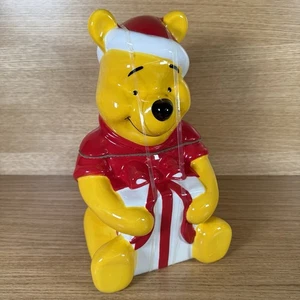 Tarro de galletas de Navidad Disney Winnie The Pooh - nunca usado - Imagen 1 de 13