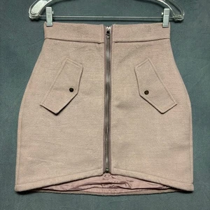 King & Queens Bodycon Skirt Soft Cozy Business Sexy Vixen Office Light Mauve - Picture 1 of 12