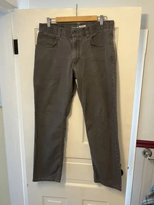 Carhartt Rugged Flex Relaxed Fit Canvas Pants Mens 32x30 Gray Workwear Utility - Picture 1 of 8