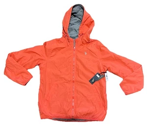 US Polo Assn Damen Wendejacke mit Kapuze Gr. Large pfirsichrosa/grau neu mit Etikett - Bild 1 von 6