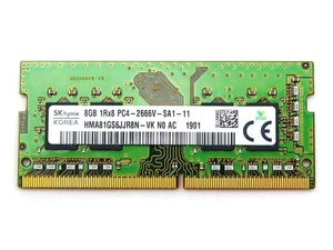 HYNIX SK HYNIX 8GB 1RX8 DDR4 SO-DIMM PC4-21300 2666MHz Memory Module HMA81GS6JJR - Picture 1 of 1