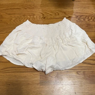 Hayden LA Girls Cream White Smocked Waist Shorts Kids XL Extra Large - Image 1 of 3