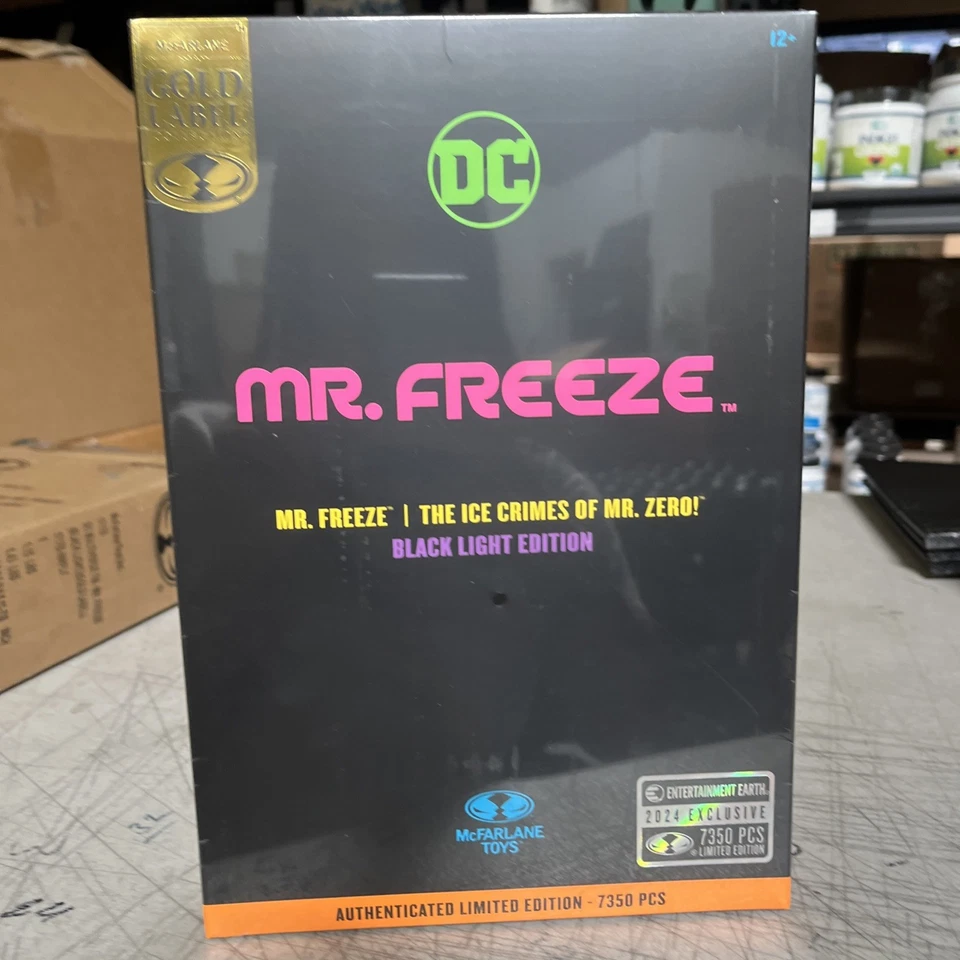 McFarlane DC Multiverse Mr. Figura de acción Freeze Black Light Gold Label 7" nueva Foto 1 de 3