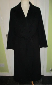 WINDSMOOR TAGLIA 16 SOPRABITO DONNA LUNGO NERO LANA/ANGORA - IMMACOLATO - Foto 1 di 7
