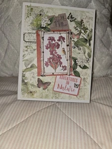 Handmade Nature Theme Garden Journal Pockets, Foldouts Beautiful! - Picture 1 of 13