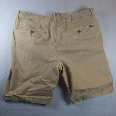 Abercrombie & Fitch Shorts Mens 33 Khaki Chino Flat Front Casual Zip Fly Twill - Image 1 of 4