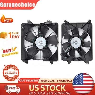 2× Radiator Cooling Fan For 2016 2017-2018 Honda HR-V 1.8L HO3113139 HO3113137 Foto 1 de 4