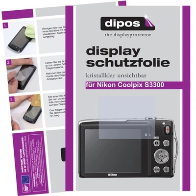2x Screen Protector for Nikon Coolpix S3300 Protection Crystal Clear dipos - Image 1 of 4