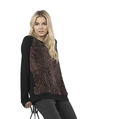 Capote новый с Ярлыками Shelby искусственного меха передней панели мягкий черный рукава тихий роскошный размер M - Изображение 1 из 4