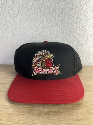 Vintage San Diego Aztecs Sports Specialties SnapBack Hat Old Logo Black Rare 90s - Image 1 of 4
