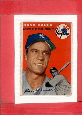 1954 Topps #130 Hank Bauer G Good Yankees ID:71316 - Image 1 of 2