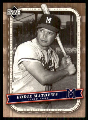 2005 Upper Deck Classics #31 Eddie Mathews Milwaukee Braves - Image 1 of 2