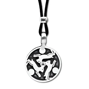 Three Hares Pendant Cord Necklace Trinity Hare Adjustable New Bohemia Jewellery - Picture 1 of 16