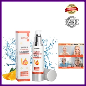Super Vitamin C Serum for Women over 70: Niacinamide, Vitamin C, Hyaluronic Acid - Picture 1 of 10