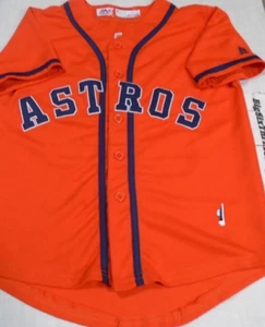 Justin Verlander Majestic MLB Cool Base Houston Astros Jersey Size Youth Medium - Picture 1 of 3