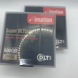 Two(2) Imation 16988 SDLT II Tape 600GB Compressed 300GB Uncompressed - Picture 1 of 7