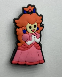 Super Mario Bros Themed Shoe Charms, Jibbitz for Crocs *New* 1pc Peach princess - Picture 1 of 1