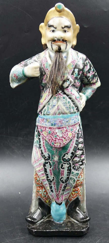 Figura Personaje Ópera Porcelana Policromada Rosa Familia China Dinastía Qing Foto 1 de 4