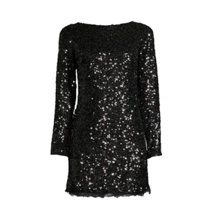 Sachin & Babi Cameron schwarzes Paillettenkleid Größe 6 - Bild 1 von 14