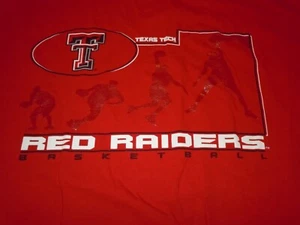 TEXAS TECH RED RAIDERS BASKETBALL SHIRT VINTAGE MENS XL STARTER RED VTG - Picture 1 of 4