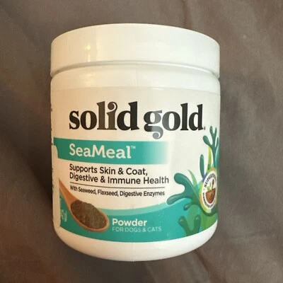 Comida para gatos y perros SeaMeal dorada maciza - Multivitamínico en polvo de algas para perros y gatos... Foto 1 de 3