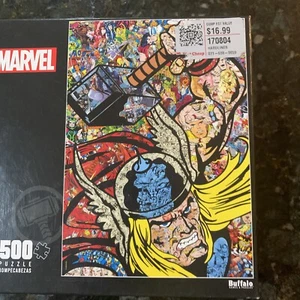 Buffalo Games Marvel Thor Collage 500 Piece Jigsaw Puzzle - Picture 1 of 13