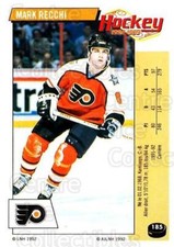 1992-93 Panini Stickers French #185 Mark Recchi