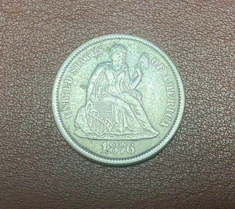 1876-S U.S Seated Dime**** Great Condition (Rev. Scratch) Cover