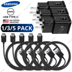 Adapter Fast Charger Type C With USB Phone Charging Cable For Samsung Galaxy LG - Picture 1 of 19