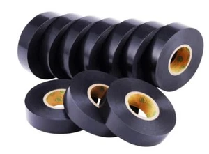 10 Roll NAPA Professional Grade Black Electric tape-UL Listed-3" X 66 FT-F Ship - Picture 1 of 1