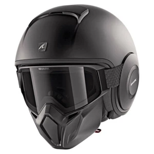 JETHELM SHARK STREET DRAK XS schwarz einfarbig - Bild 1 von 1