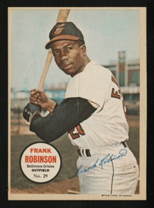 1967 OPC 1968 O-PEE-CHEE PIN-UPS POSTERS #29 FRANK ROBINSON BALTIMORE ORIOLES HQ