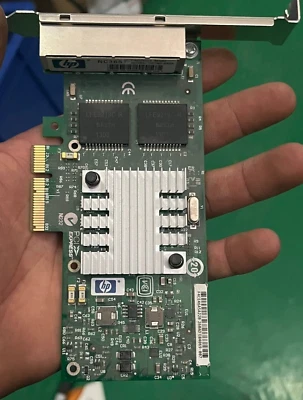 HP NC365T Intel I340-T4 593743-001  4Port PCIe 2.0 x4 Ethernet Adapter - Image 1 of 3