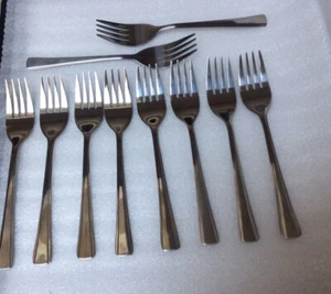 "10 tenedores de ensalada Reed & Barton Select acero inoxidable Sint Maarten 6 3/8"" ¡Bonito! - Imagen 1 de 3