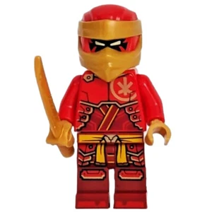 nueva minifigura LEGO NINJAGO Dragons Rising - Kai con envoltura de cabeza de oro perla, katana - Imagen 1 de 3