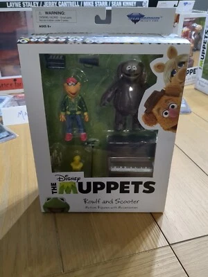 Boneco de ação Diamond Select - The Muppets Series animal ROWLF e SCOOTER - Imagem 1 de 4