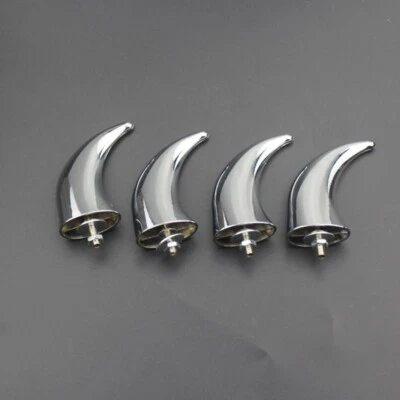 Adorno de bocina de guardabarros delantero de plástico cromado para motocicleta scooter para Harley Honda Foto 1 de 4