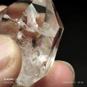 23g AAAA+ Herkimer Diamond Quartz Crystal With Rainbow Single End Healing 4916 - Picture 1 of 16