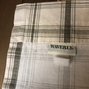 Plaid Valance Waverly Highland Haze Fabric Curtain 60" x 13" Vintage - Picture 1 of 12