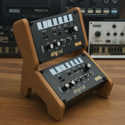 2 x  Korg NTS-1 Desktop Gerät Touchpad DigitalKit Soundmodul mit Wangenständer - Bild 1 von 4